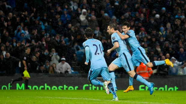 Frank Lampard, Manchester City celebrate