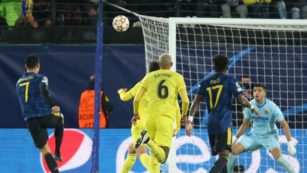 Cristiano Ronaldo scores on Villarreal