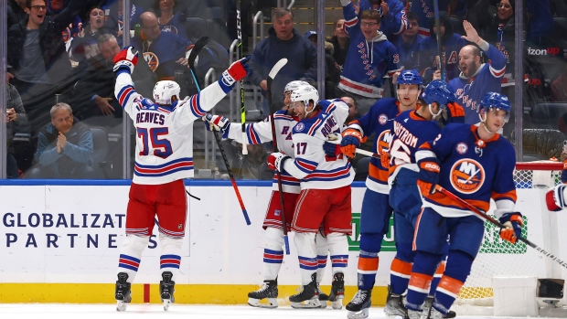 New York Rangers celebrate