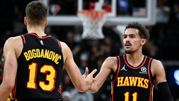 Bogdan Bogdanovic Trae Young, The Canadian Press Bogdan Bogdanovic Trae Young