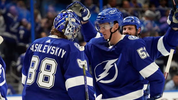 Andrei Vasilevskiy and Cal Foote
