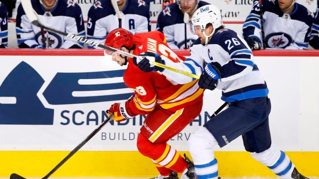 Blake Wheeler Sean Monahan, The Canadian Press Blake Wheeler Sean Monahan