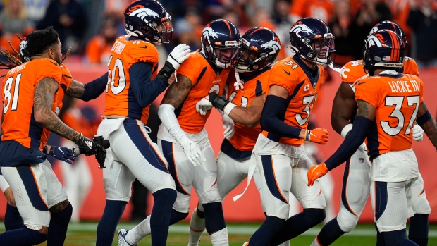 Broncos Celebrate, The Canadian Press Broncos Celebrate