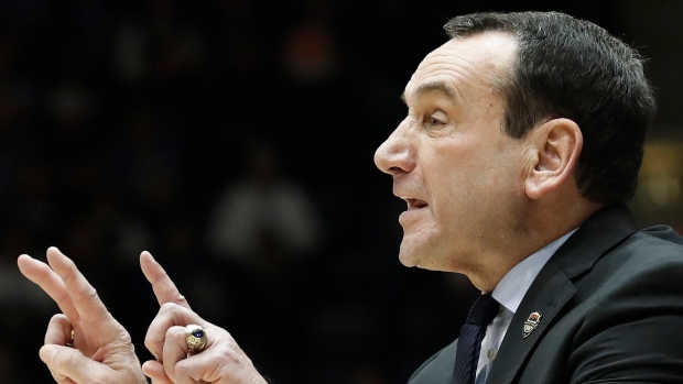 Mike Krzyzewski, The Canadian Press Mike Krzyzewski