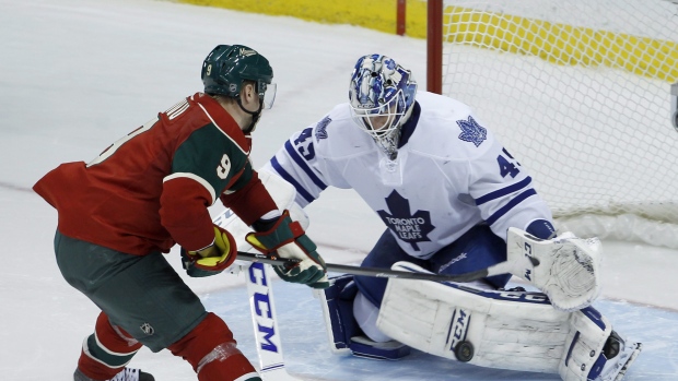 Mikko Koivu and Jonathan Bernier