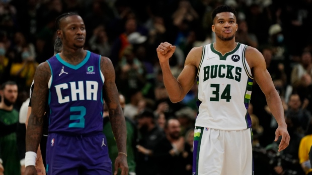 Giannis Antetokounmpo Terry Rozier, The Canadian Press Giannis Antetokounmpo Terry Rozier