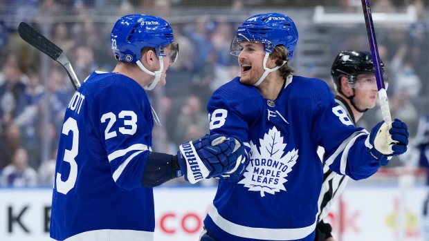 Travis Dermott and William Nylander