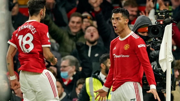 Bruno Fernandes and Cristiano Ronaldo, The Canadian Press Bruno Fernandes and Cristiano Ronaldo