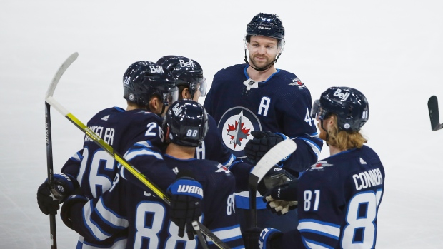 Winnipeg Jets celebrate