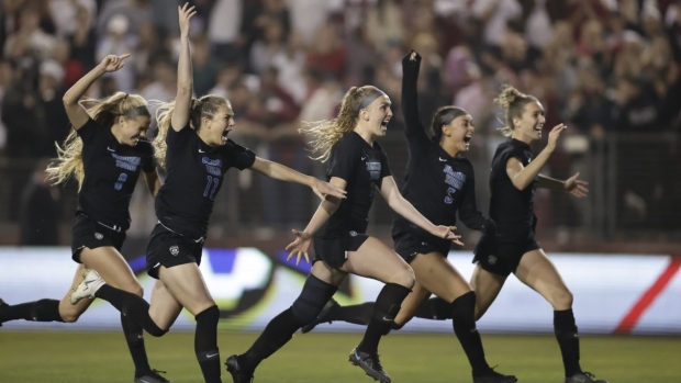 BYU celebrates, BYU Women's Soccer on Twitter BYU celebrates