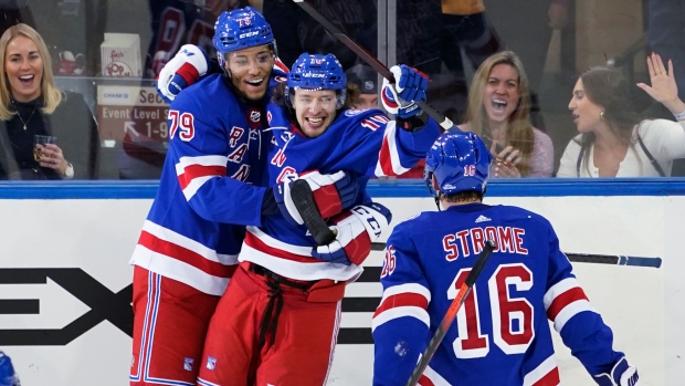 Artemi Panarin Ryan Strome K'Andre Miller, The Canadian Press Artemi Panarin Ryan Strome K'Andre Miller