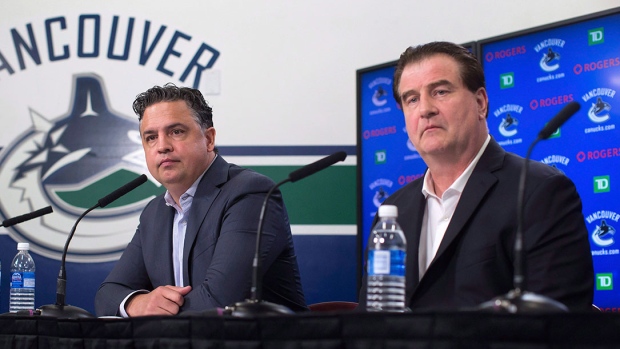 Jim Benning Travis Green Canucks, Getty Images Jim Benning Travis Green Canucks