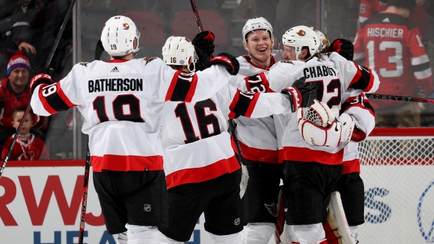 Ottawa Senators celebrate