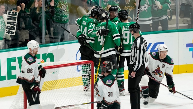 Dallas Stars celebrate, The Canadian Press Dallas Stars celebrate