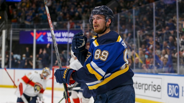 Robert Thomas scores in overtime, Blues beat Wild 4-3