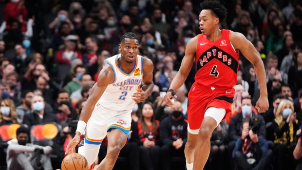 Shai Gilgeous-Alexander, Scottie Barnes, Getty Images Shai Gilgeous-Alexander, Scottie Barnes