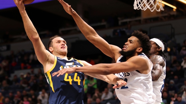 Bojan Bogdanovic, Karl Anthony-Towns, The Canadian Press Bojan Bogdanovic, Karl Anthony-Towns