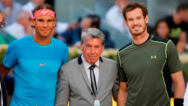 Manuel Santana Rafael Nadal Andy Murray, The Canadian Press Manuel Santana Rafael Nadal Andy Murray