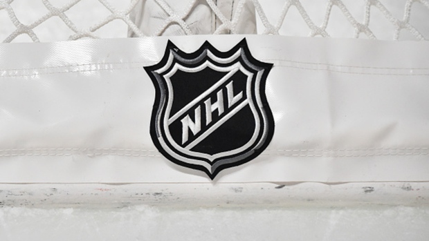 NHL logo net, Getty Images NHL logo net