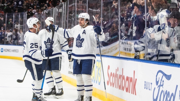 Auston Matthews, Leafs celebrate