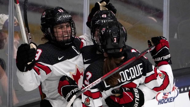 Marie-Philip Poulin Jocelyne Larocque Blayre Turnbull, The Canadian Press Marie-Philip Poulin Jocelyne Larocque Blayre Turnbull