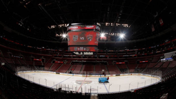 Empty NHL Arena
