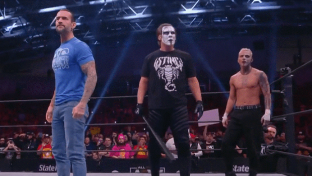 CM Punk, Sting and Darby Allin