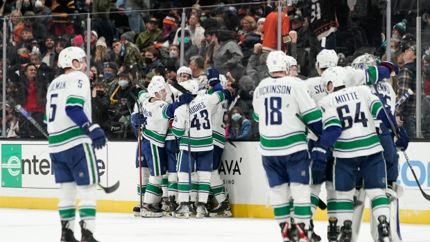 Vancouver Canucks celebrate