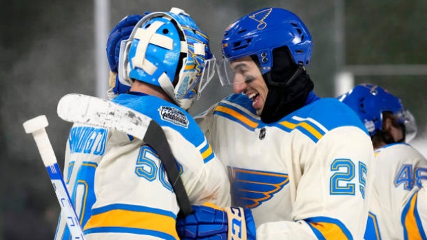 Kyrou keeps Blues warm with 2 goals in 6-4 win vs Wild