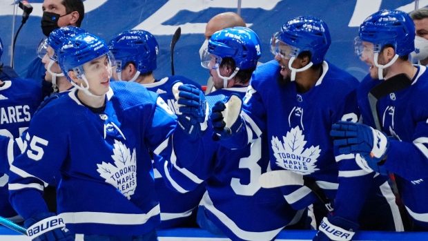 Toronto Maple Leafs celebrate