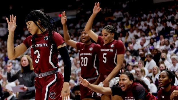 South Carolina celebrates, The Canadian Press South Carolina celebrates