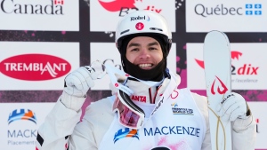 Canada's Kingsbury wins singles moguls title at world championship