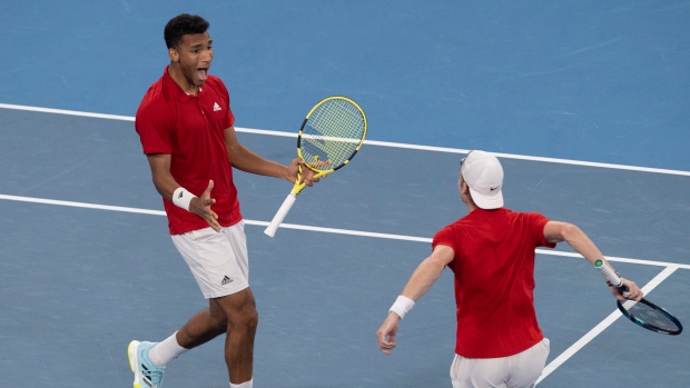 Felix Auger-Aliassime and Denis Shapovalov, The Canadian Press Felix Auger-Aliassime and Denis Shapovalov