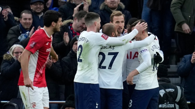 Tottenham Celebrates , The Canadian Press Tottenham Celebrates