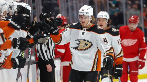 Watch: Anaheim Ducks' Trevor Zegras pulls another Michigan goal