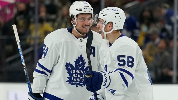 Auston Matthews and Michael Bunting, The Canadian Press Auston Matthews and Michael Bunting