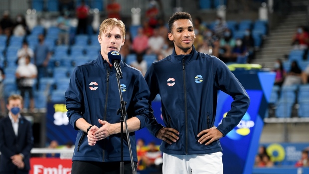 Denis Shapovalov and Félix Auger-Aliassime 