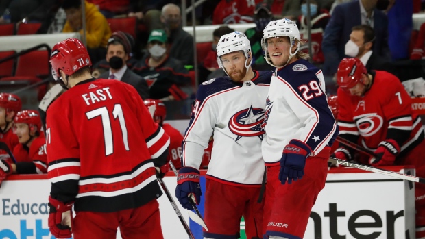 Patrik Laine (29), Vladislav Gavrikov, The Canadian Press Patrik Laine (29), Vladislav Gavrikov