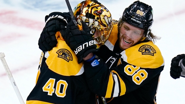Tuukka Rask, David Pastrnak, The Canadian Press Tuukka Rask, David Pastrnak