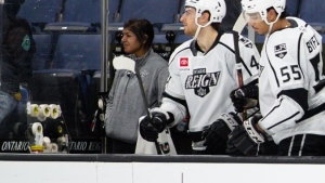 Kings' Visram makes history as first female to work behind an NHL bench