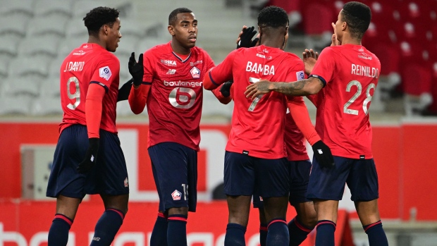 Lille celebrates, Getty Images Lille celebrates