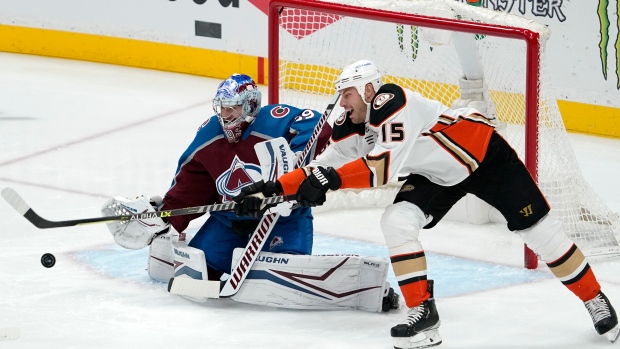 Pavel Francouz Ryan Getzlaf, The Canadian Press Pavel Francouz Ryan Getzlaf