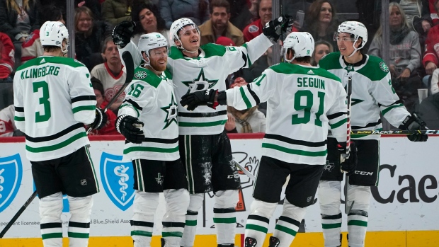 Dallas Stars celebrate 