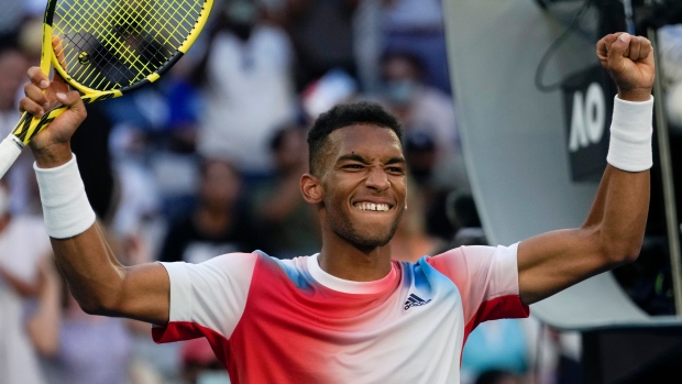 Felix Auger-Aliassime, The Canadian Press Felix Auger-Aliassime
