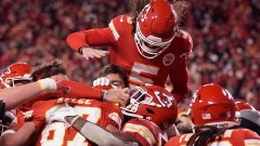Chiefs celebrate game-winning touchdown