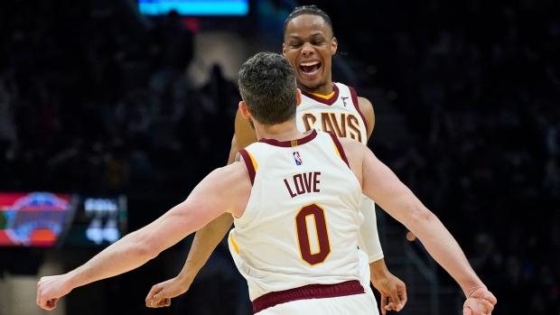 Isaac Okoro Kevin Love, The Canadian Press Isaac Okoro Kevin Love