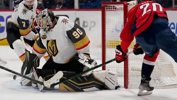 Lehner makes 34 saves, Golden Knights shut out Capitals