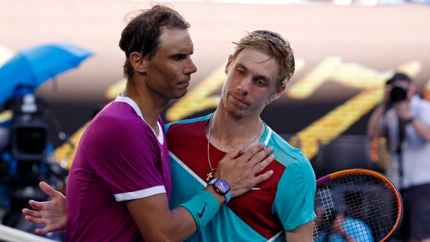 Rafael Nadal and Denis Shapovalov