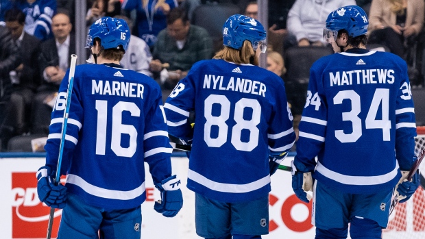 auston matthews & mitch marner. Toronto Maple Leafs  Maple leafs hockey,  Toronto maple leafs hockey, John tavares