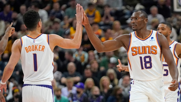 Bismack Biyombo Devin Booker, The Canadian Press Bismack Biyombo Devin Booker